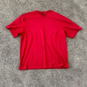 Lands end plain red T-shirt size large